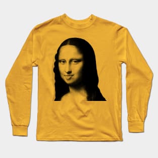 Monya Mona Lisa Sticking Tongue Long Sleeve T-Shirt